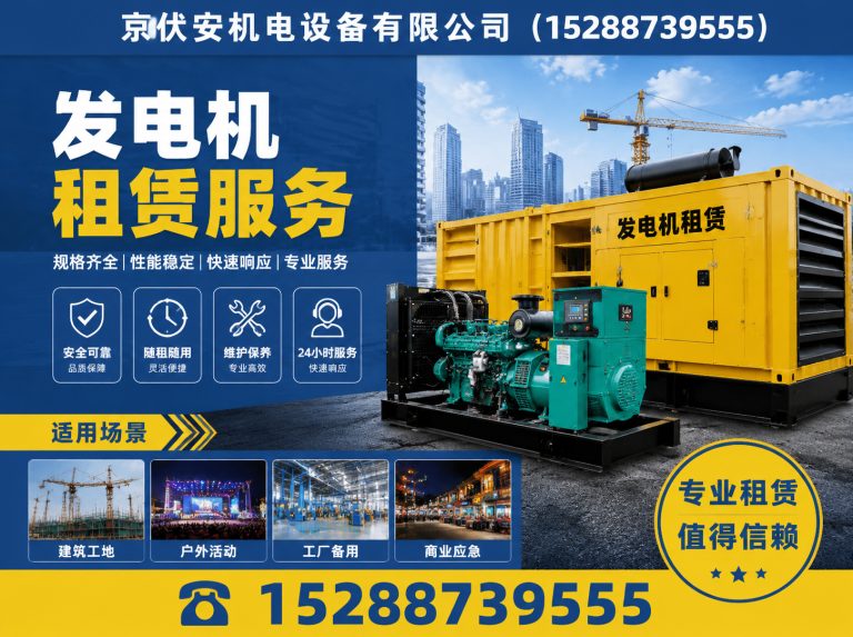 莱芜发电机出租展示图